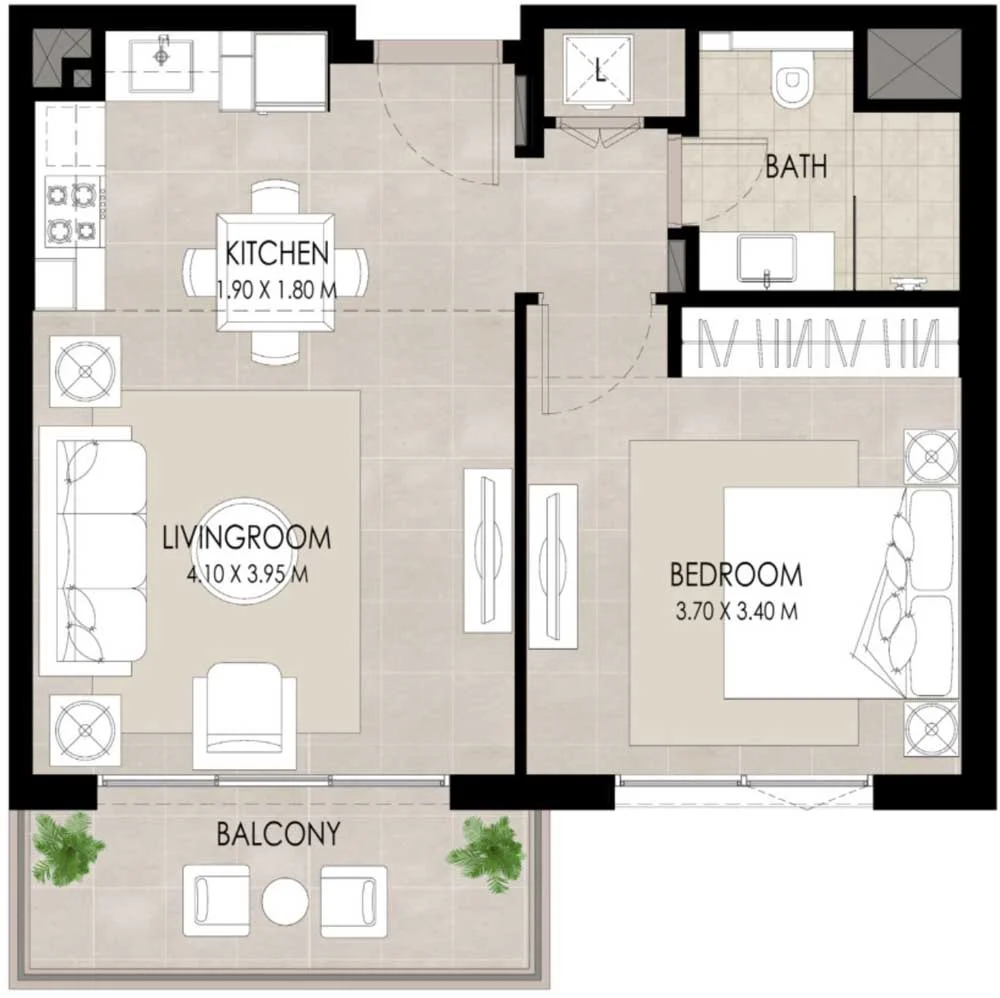 1 BR