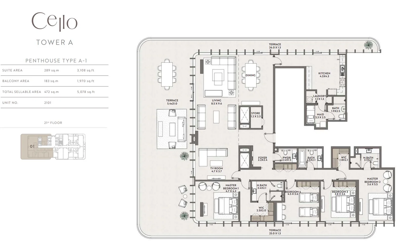 PENTHOUSE TOWER A