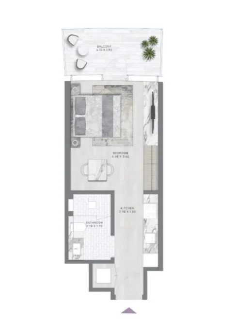1 BR Studio