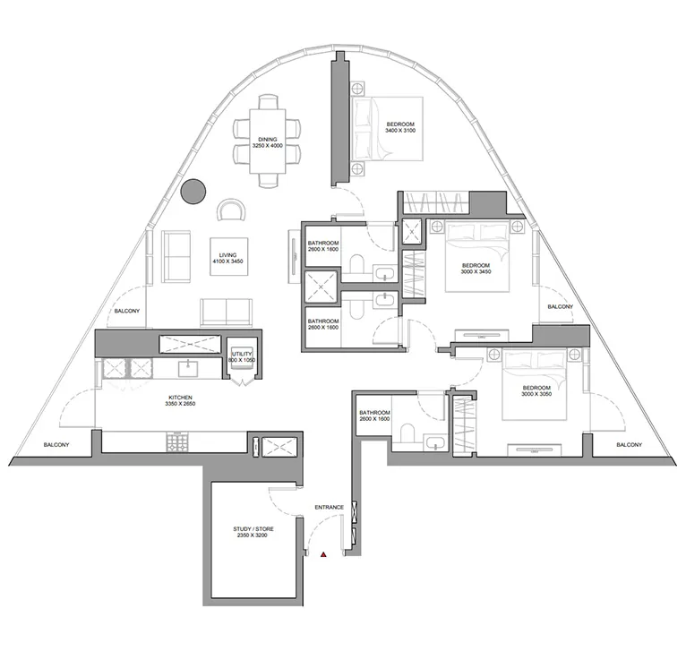 3,5 bedroom apartment