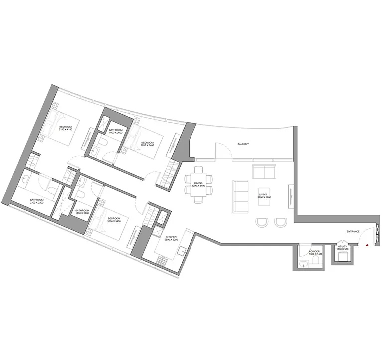 3 bedroom apartment